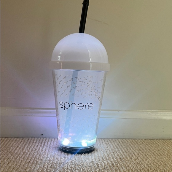 White and Black Tumbler with Straw - Picture 2 of 6